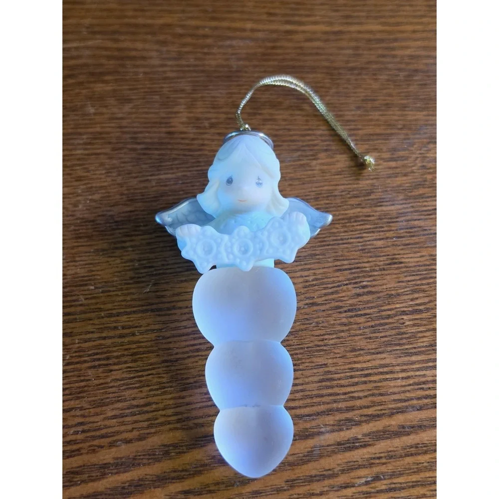 Enesco Precious Moments MIB Angel Icicle Hanging Ornament‎ Christmas Holiday